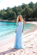 Long flowing dress with straps