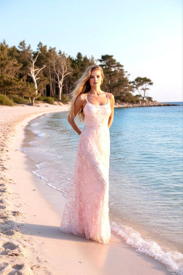 Long flowing dress with straps